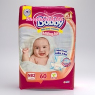 Mếng lót sơ sinh Bobby NB1 108 miếng và Nb2 60 miếng Tặng kèm 6 miếng Tã lót sơ sinh Bobby Cam kết