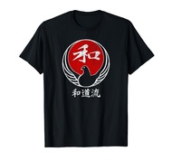 Wado Ryu Karate Dove Symbol Kanji Japan Martial Art Vintage T-Shirt