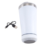 【HOT-SALE】 <br>USB 16Oz Thermal Bluetooth Tumbler Reusable Stainless Steel Double Wall Tumbler 473ML