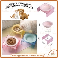 [BOWL] Ceramic BOWL with ACRYLIC STAND Cat Ceramic BOWL Pet Ceramic Bowl High Pet Bowl Ceramic with 