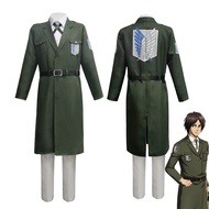 Attack on Titan Season 4 Survey Corps Regimental Uniform Cosplay Costume Marais Green Coat
