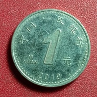Koin China 1 Yuan 2019