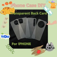 Phone Case Back Phone Case DIY Transparent Back Card Mobile Phone Back Card Sticker DIY Phone Case