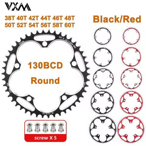 VXM 130BCD 38T-60T MTB road Bike Chainring Narrow Width for Shimano 5700 6700 CrankSet Ring Crown 13