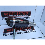 Knalpot Yoshimura R11 carbon suara bass bulat adem