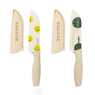 CAROTE CAROTE Santoku knife 135mm, 2-piece set, cute, stainless steel petti, sharp, original color p