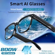4K HD Camera Glasses Photochromic Multifunctional AI Smart Glasses Bluetooth Calling Photo Video Cha