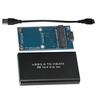 MSATA to USB 3.0 SSD Disk Box for 30x50mm 30x30mm MSATA SSD