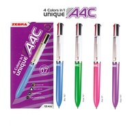 ZEBRA A4C PEN 0.7 MM 4 COLORS BLACK 4 COLOR BOPLEN/