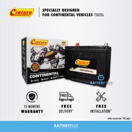 75D23L Century Continental (SDFC) MF Car Battery Bateri Kereta for Proton Preve | Suprima S | Toyota