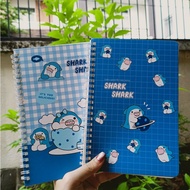 Cute pattern wirebound notebook A5 (F1B02)