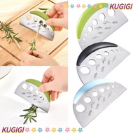 KUGIGI Vanilla Vegetable Greens Leaf Remover, 7 Holes 2 in 1 Herb Cutter Stripper,  Stainless Steel 