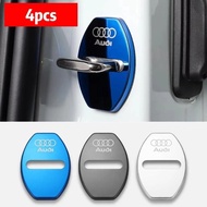 4pcs Car Door Lock Cover Badge Sticker for Audi A3 A4 B8 8P B9 8V B6 A5 B7 A1 A6 C6 Q3 Q5 C7 I8 kuga