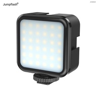 Jumpflash L36R LED Video Light Dimmable On Camera Fill Light with Built-in Rechargeable Battery Shoe