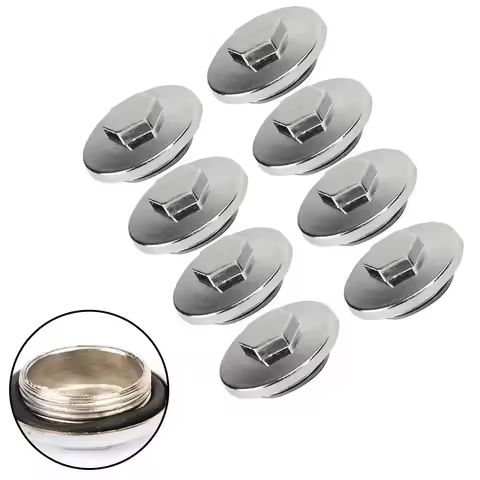 8x Valve Cap Cover For Honda CB 350 400 500 550 750 Four K0 K1 K2-K6 K7 F1 F2 M30 X 1.5 Mm Aluminum