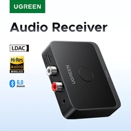 UGREEN AUX Bluetooth Receiver LDAC AAC Hi-Fi 3.5mm Jack 2RCA RCA Bluetooth6.0 AV Receivers