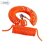 IMIHAN1 PU Air Compressor Hose, PU With Connector Air Compressor Hose Tube, Scalable Spring Tool Fle