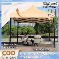 Canopy Tent Heavy Duty 10x10/10x15 Outdoor Folding Waterproof Night Market Canopy Khemah Rangka
