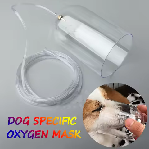 Pet Dog Cat Oxygen Mask Dogs Foxes Long Noses Animals Cylinder Oxygen Nebulizer Atomizing Masks Vete