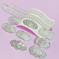 Silver Plated Jewelry Thai Traditional Waist Belt 39 Inches