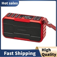 Portable Radio FM Mini Bluetooth Speaker Hifi Sound Soundbar Subwoofer Handsfree Music Player Record