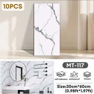 Wall sticker 30x60cm Marble Wall Tile Paper Kitchen Wall Sticker Wall Paper Bathroom Wallpaper Water
