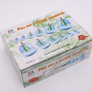 Set Bekam 12pcs cup | Cupping Set 12pcs cup for beginner (Included hand pump) 拔罐大套餐