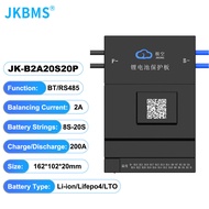 JKBMS JIKONG B2A20S20P BMS 2A BALANCE CURRENT BMS 200A BT 36V 48V 60V Li-Ion LTO 18650 Battery Lifep