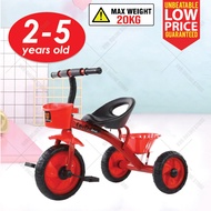 Kid Tricycle Trikes Bike Ride On Toy 3 Wheel Bell Basket 2-5 Years Old/Basikal Roda Tiga Kanak Kanak