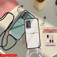 GLASS SOFTCASE - GLASS SOFTCASE TALI FOR OPPO A95 4G & 5G - Case hp - [H50] - HP Casing - HP Casing 