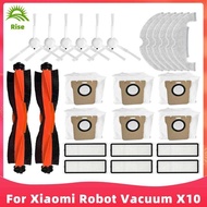 Xiaomi Robot Vacuum X10 B102GL Robot Vacuum Cleaner Accessories of Main Brush Side Brush Hepa Filter Mop Cloth Rag Dust Bag Spare Parts