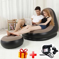 ( SALE 50% TẶNG KÈM BƠM ) Ghế Nệm Hơi Tựa Lưng Cao Cấp Ghế hơi intex vỏ nhung Ghế thư giãn chống mỏi