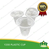 [100 pcs] YCUP 200ml plastic cup milktea boba cups 95mm mouth diameter