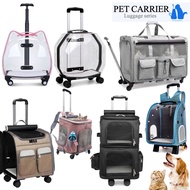 Transparent pet stroller cat and dog stroller baby stroller cat carrier stroller pet roller carrier 