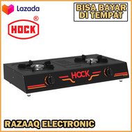 HOCK HP-201ED Kompor 2 Tungku Dengan Api Biru Body Teflon