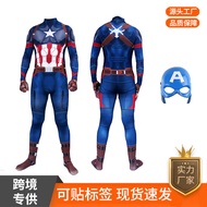 Captain America One-Piece Tights Adult Iron Man Children's Costume Halloween Superhero