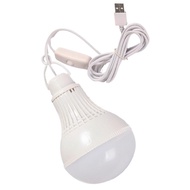 EDB* USB Light Bulb Portable LED Camp Light Emergency Bulb Hanging Tent Lamp