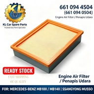 Mercedes MB100 MB140 Air Filter Penapis Udara 6610940504 6610944504 Ssangyong Musso MB100 MB140