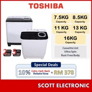 ❅★Toshiba 7.5KG 8.5KG 11KG 13KG 16KG Semi Auto Washing Machine VH-H85 VH-H95 VHJ120 VHJ140 VHJ170◈⚘