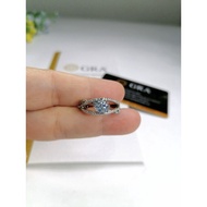 Moissanite Diamond Ring PT950 Inlaid With Certificate and Black Card 莫桑钻戒指PT950银镶嵌带证书带黑卡
