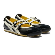Original tiger shoes MEXICO 66 black and yellow TGRS series ballet-style womens shoes Velcro comfort