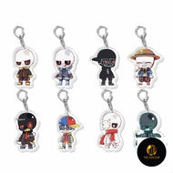 Keychain, Standee, Undertale Sans Flowey Papyrus Asriel Chibi Anime Desk Decoration