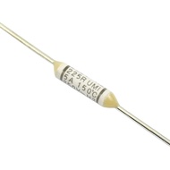 5pcs Thermal Fuse 225R TF 150C 150 Degree 5A 250V Axial Lead Links Cutoff Temperature 7A 125V