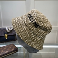 Chanel4444 Black White Classic Double C Plush Bucket Hat Ladies Autumn Winter Warm Fashion Hat