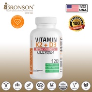 100% Original Bronson Vitamin D3 K2 10000 iu Bronson Extra Strength Vitamin D3 K2 10000IU 120MCG