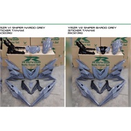 Y15 V1 V2 RAPIDO ORIGINAL COVERSET Y15ZR V1 V2 SNIPER 2020 MATTE GREEN/GREEN/NARDO GREY/YELLOW HORNE
