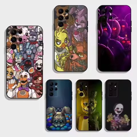 F-Five-Nights-At-Freddys F-Fnaf Phone Case For Samsung S25,S24,S23,S22,S21,S20,Plus,Fe,Lite,Others B