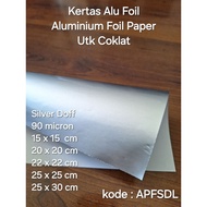 Alu Foil Paper Aluminum Foil Paper for Brown Matte Silver/