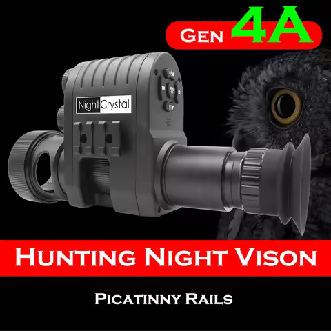 Megaorei 4B Hunting Night Vision Scope Telescope, Monocular Add-on, Shotcam, 1080p, Tactical Camera,