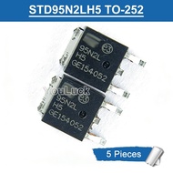 5pcs 95N2L H5 STD95N2LH5 TO-252 80A/25V N-channel MOSFET Transistor New Original